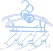 Alipis Hanger Clothes Hangers Pet Clothing Hangers Clothes Organizers Wardrobe Hangers Clo Hangers Space Saving Hangers Sky-Blue Plastic