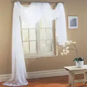 Sheer Curtains Tulle Voile Curtains Window Scarf Decoration Scarf