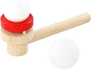 Floating Blowpipe and Ball Toys, Wooden Games Floating Blow Pipe Balls Balance Blowing Toys, Floating Ball Game for Kids Boys Girls Toys Blowing Ball Party Dobooo