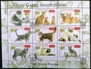 Sao Tome & Principe 2004 - Gatos domesticos HB usada