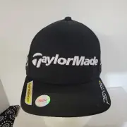TaylorMade Golf tour hat Burner R11 TMAX penta Black Flexfit L/XL DJ Cap New NWT