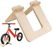 ccuzs Children Balance Bikes, Balance Bikes Parking Rack, Wood Display Rack, Portable Bicycles Rack with Sturdy Wooden Construction for Display, Storage, and Special Occasions (1 Piece)