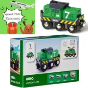 Brio World 33214 Freight Battery Engine 1 Piece Wooden Toy Train Set Green 33214