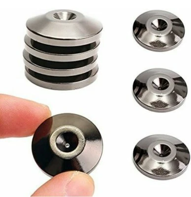 8 Pcs Black Speaker Spikes Floor Protectors Shoes Mats 5x25mm 24k Nickel Plated