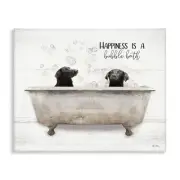 Animal Bathroom Happiness is a Bubble Bath Dog Quote, Designed by Lori Deiter...