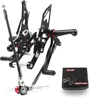Arashi(Version 2.0) Adjustable Rearsets for Honda CBR1000RR 2004-2007 / CBR600RR 2003-2005 2006 Motorcycle Accessories Parts Footrests Foot Pegs Rear Set Black CBR 600 1000 CBR600 CBR1000 RR 600RR
