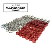 HUNDRED PROOF HARDWARE K20a K24 K Series Engine Bolt Kit Honda Acura [Red] (for: Honda)