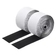 15ft x 2" Hook and Loop Tape, Heavy Duty Double-Sided Adhesive Strips, Black