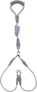 Pet Dual Head Dog Walking Rope One Drag Two Traction Rope Anti Winding and Detachable Leads for Hands Rope for Dog(Blue)