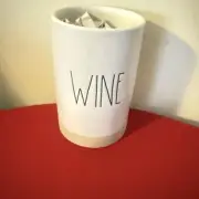 New RAE DUNN Artisan Collection “WINE" Wine Bottle Chiller Holder By Magenta