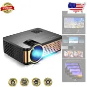 High Brightness Movie Projector with HiFi Speakers - Ideal for Backyard Cinema