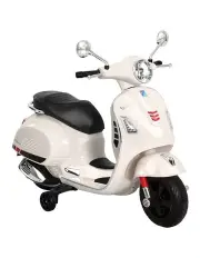 [Rigo] Electric Vespa GTS Ride-On Motorcycle in White