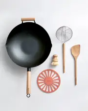 MAKO Black Steel 14 Wok Kit