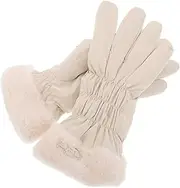 [VANZACK] Women's Thermal Gloves Girl Wand Handle Tools Vacuum Wine Stoppers Doll Keychain Waterproof Cover Protector Pig Keychain Portable Net Bag Wand Beige Skin-feel Fabric