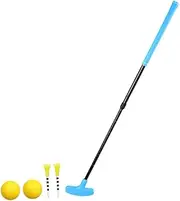 Hellery Retractable Golf Putter Putting Practice Aid Portable Garden Golfing Accessories Yard Golf Club Right Handed and Left
