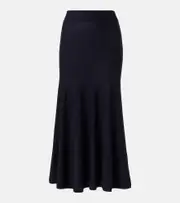 [Khaite] Khaite Mayu wool midi skirt AU 14 blue
