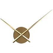Large Clock Hands And Mechanism, Modern Black Long Hands Wall Clock Gold