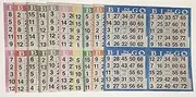 Bingo Paper Game Cards - 4 Cards - 10 Sheets - 50 Books of 10 Sheets