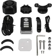 Zohisin Rechargeable 110dB Loud IP65 Waterproof Bike Alarm System with Remote and Vibration Motion Sensor for Theft Prevention Suitable for Bikes Electric Bikes Motorcycles