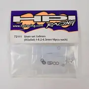 HPI Racing 72111 Shim Set 3x5mm (M3x5x0.1-0.2-0.3mm/ 10 pieces each) New NOS VTG