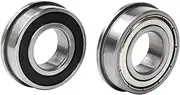 DSJATPX 10PC Flange Ball Bearing F607 F608 F624 F625 F688 F689 F695 F696 F698 ZZ 2RS 3D Printers Parts Deep Groove Pulley Wheel Bearings(ABEC-5,10PCS_F698-2RS 8X19X6MM)