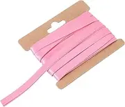 uxcell Double Fold Bias Tape for Sewing 1/3 Inch x 6 Yards Satin Pre-fold Continuous Binding Tape for Seaming Quilting Hemming Binding DIY Crafts, Pink