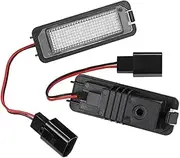 Wivplex 2pcs 12V Number License Lamp Waterproof License Plate Light, for VW, for Golf, 5 6 7, for Passat, B6 CC New, for Beetle, Car Number Plate Light