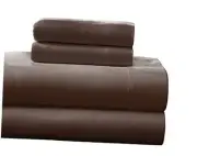 Heavy Weight 100-Percent Cotton Flannel King Sheet Set, Chocolate