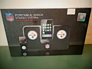 NEW IHIP NFL STEELERS PORTABLE IDOCK STEREO SYSTEM W/ WIRELESS REMOTE