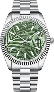 [CADISEN] Men's Automatic Watch Mechanical Automatic Watch Sapphire Glass and Stainless Steel Bracelet Watch