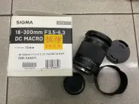 在飛比找露天拍賣優惠-[保固一年][高雄明豐] Sigma 18-300mm F3