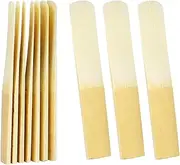 Frediuo 10Pcs Clarinet Traditional Reeds,Supplies,with Case Compact Size Easy to Play Saxophone Reeds Replacement for Player Beginner