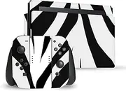 Official Grace Illustration with Zebra Art Mix Vinyl Sticker Gaming Skin Decal Cover Compatible with Nintendo Switch Console & Dock & Joy-Con Controller Bundle