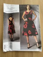 Vogue 1422-Designer Tracy Reese Fit & Flare Dress Pattern Sizes 14-22-uncut