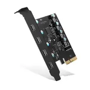 PCIe Gen3 x2 USB 3.2/3.1 Card ASM3142- PCI Express to 4-Port Type C HUB