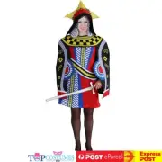 Queen of Hearts Poker Playing Card Funny Adult Game Bucks Hens Costume