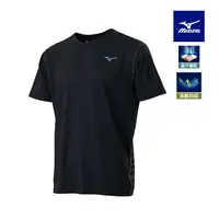 在飛比找樂天市場購物網優惠-男款路跑短袖T恤 J2TAB00509（黑）【美津濃MIZU