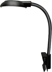 Folpus LED Mini Aquarium Light Clip Tank Clamp Grow Lights Tank Simple Aquariums USB Portable Plant Lighting Decoration, Black