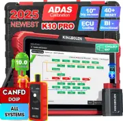 2025 KINGBOLEN K10 PRO OBD2 Scanner Diagnostic Tool Active Test ECU Coding TPMS