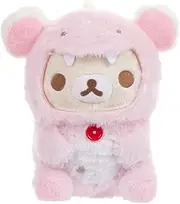 Korilakkuma San-X Original Plays with Dino Series Plush - Pastel Pink