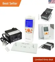 Gas Fire Fireplace On/Off Remote Control Kit + Thermostat + Timer + Backlit T...