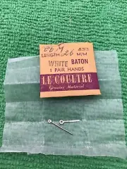 Jaeger Lecoultre Watch White Baton Hands Pair, 66-M
