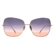 Dita Sunglasses Zazoe DTS145-A-02 Rose Gold Dark Grey to Peach Gradient