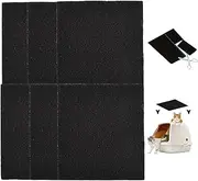 BOBOZHONG Carbon Odour Filter, Pack of 6 Activated Carbon Filter Cat Litter Boxes, Replacement Carbon Filter for Cat Litter Trays, Activated Carbon Filter, for Cat Litter Tray, Odour Control, 10.5 x