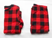Carter's Unisex Kid's 2-Piece Buffalo Check Snug Pajamas BL1 Red/Black Size 7