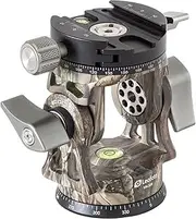 Leofoto VH-30R 2-Way Monopod Head with Panning Clamp and PU-100D Plate - Camouflage