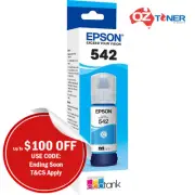 Genuine EPSON T542 DURABRite EcoTank CYAN Ink Bottle for ET-5150/ET-5170 Printer