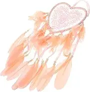 Ciieeo Heart Dream Catcher Wall Hanging Decor Plume Design for Valentine Day Unique Boho Home Decoration for Loved Ones Easy to Hang