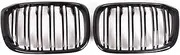 Gloss Black Front Kidney Grille Slat Style Grill Compatible For BMW X3 G01 X4 G02 For X3 25i 28i