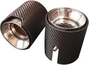 Carbon Fiber Exhaust Tail tip Compatible For MINI JCW F55 F56 F57 Tail Throat Exhaust Head Stainless Steel Muffler Accessories(Type B)